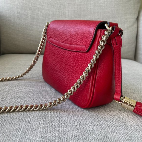 Gucci Soho Red Crossbody Bag with Chain - Picture 3 of 6